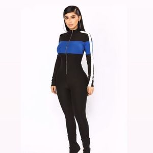 Fashion Nova Color-block Jumpsuit